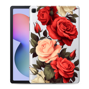 Силиконовый чехол на Samsung Galaxy Tab S6 Lite с принтом Розы