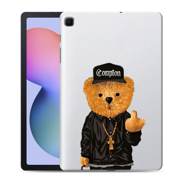 Силиконовый чехол на Samsung Galaxy Tab S6 Lite с принтом Плюшевый медведь