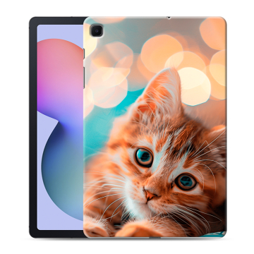 Силиконовый чехол на Samsung Galaxy Tab S6 Lite с принтом котик