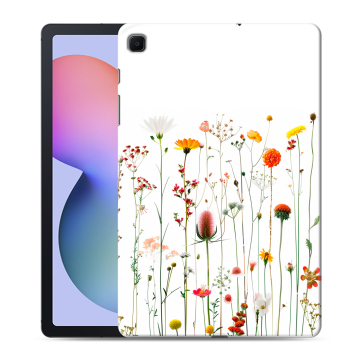 Силиконовый чехол на Samsung Galaxy Tab S6 Lite с принтом цветы