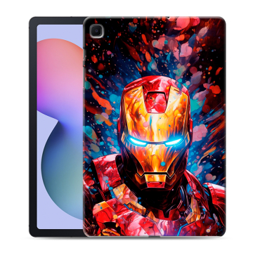 Силиконовый чехол на Samsung Galaxy Tab S6 Lite с принтом Железный человек Ironman