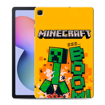 Силиконовый чехол на Samsung Galaxy Tab S6 Lite с принтом Майнкрафт Minecraft