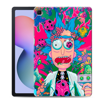 Силиконовый чехол на Samsung Galaxy Tab S6 Lite с принтом Рик и Морти Rick Morty