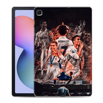 Силиконовый чехол на Samsung Galaxy Tab S6 Lite с принтом Реал Роналдо Real Ronaldo