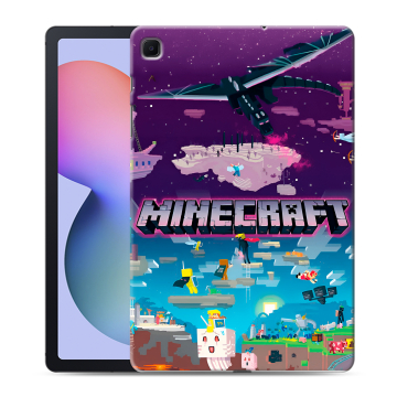 Силиконовый чехол на Samsung Galaxy Tab S6 Lite с принтом Майнкрафт Minecraft