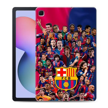 Силиконовый чехол на Samsung Galaxy Tab S6 Lite с принтом Барселона Barcelona
