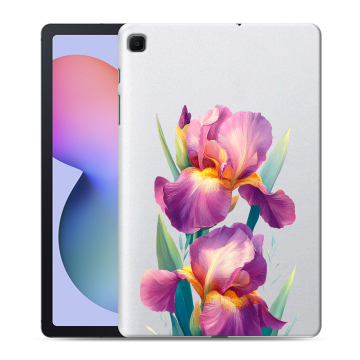 Силиконовый чехол на Samsung Galaxy Tab S6 Lite с принтом Цветы орхидеи