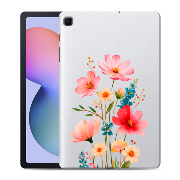 Силиконовый чехол на Samsung Galaxy Tab S6 Lite с принтом Цветы