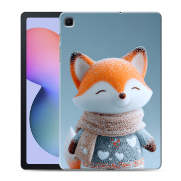 Силиконовый чехол на Samsung Galaxy Tab S6 Lite с принтом Лиса