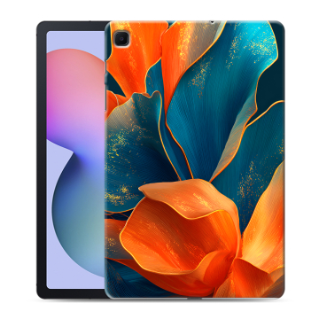 Силиконовый чехол на Samsung Galaxy Tab S6 Lite с принтом Цветы