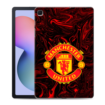 Силиконовый чехол на Samsung Galaxy Tab S6 Lite с принтом Manchester United