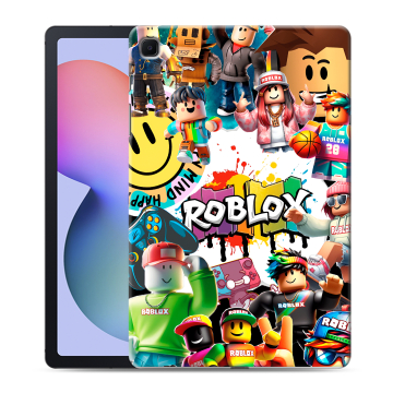 Силиконовый чехол на Samsung Galaxy Tab S6 Lite с принтом Roblox Роблокс