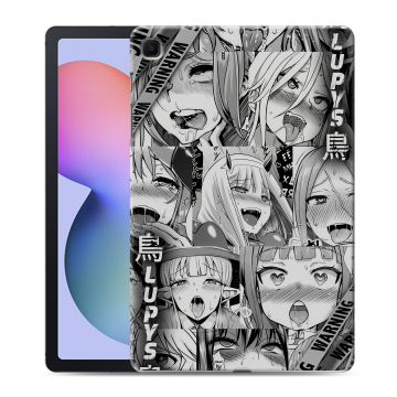 Силиконовый чехол на Samsung Galaxy Tab S6 Lite с принтом Ahegao Ахегао Аниме