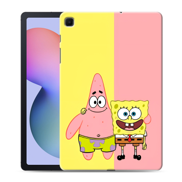 Силиконовый чехол на Samsung Galaxy Tab S6 Lite с принтом Спанч боб Спанчбоб