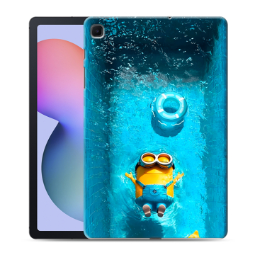 Силиконовый чехол на Samsung Galaxy Tab S6 Lite с принтом Миньоны