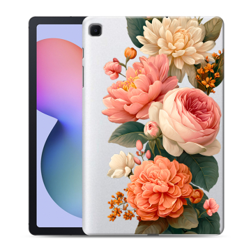 Силиконовый чехол на Samsung Galaxy Tab S6 Lite с принтом цветы