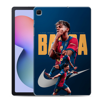 Силиконовый чехол на Samsung Galaxy Tab S6 Lite с принтом Барселона Barca Yamal Силиконовый чехол на Samsung Galaxy Tab S6 Lite с принтом Барселона Barca Yamal