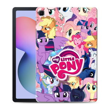 Силиконовый чехол на Samsung Galaxy Tab S6 Lite с принтом My little pony Дружба чудо
