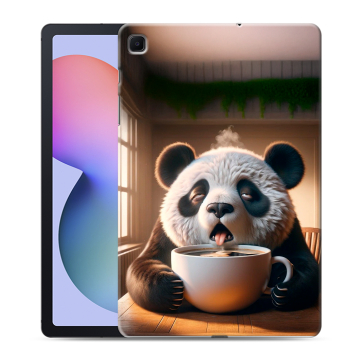 Силиконовый чехол на Samsung Galaxy Tab S6 Lite с принтом смешная панда
