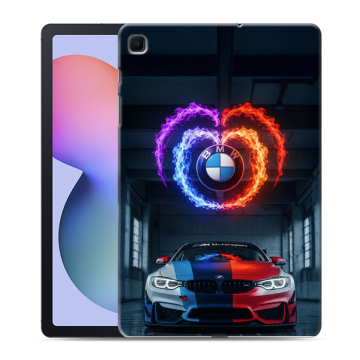 Силиконовый чехол на Samsung Galaxy Tab S6 Lite с принтом BMW БМВ