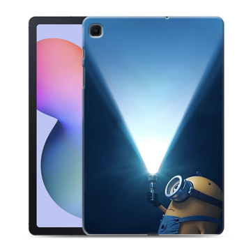 Силиконовый чехол на Samsung Galaxy Tab S6 Lite с принтом Миньоны