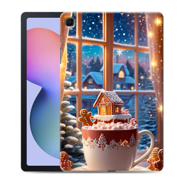 Силиконовый чехол на Samsung Galaxy Tab S6 Lite с принтом Новый год