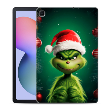 Силиконовый чехол на Samsung Galaxy Tab S6 Lite с принтом Гринч Новый год Рождество