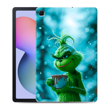 Силиконовый чехол на Samsung Galaxy Tab S6 Lite с принтом Новый год гринч
