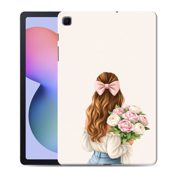 Силиконовый чехол на Samsung Galaxy Tab S6 Lite с принтом женский