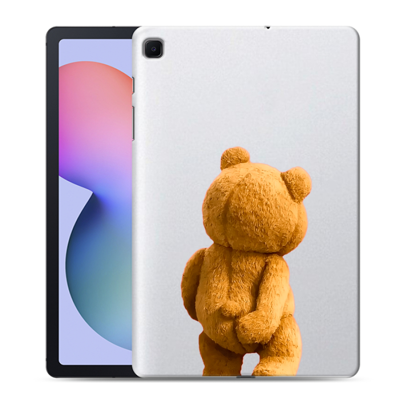Силиконовый противоударный чехол на Samsung Galaxy Tab S6 Lite с принтом Медведь Силиконовый противоударный чехол на Samsung Galaxy Tab S6 Lite с принтом Медведь