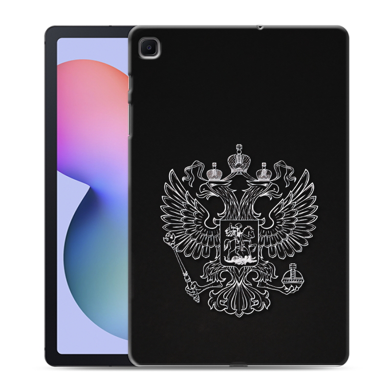 Силиконовый чехол на планшета Samsung Galaxy Tab S6 Lite с принтом Герб России Силиконовый чехол на планшета Samsung Galaxy Tab S6 Lite с принтом Герб России