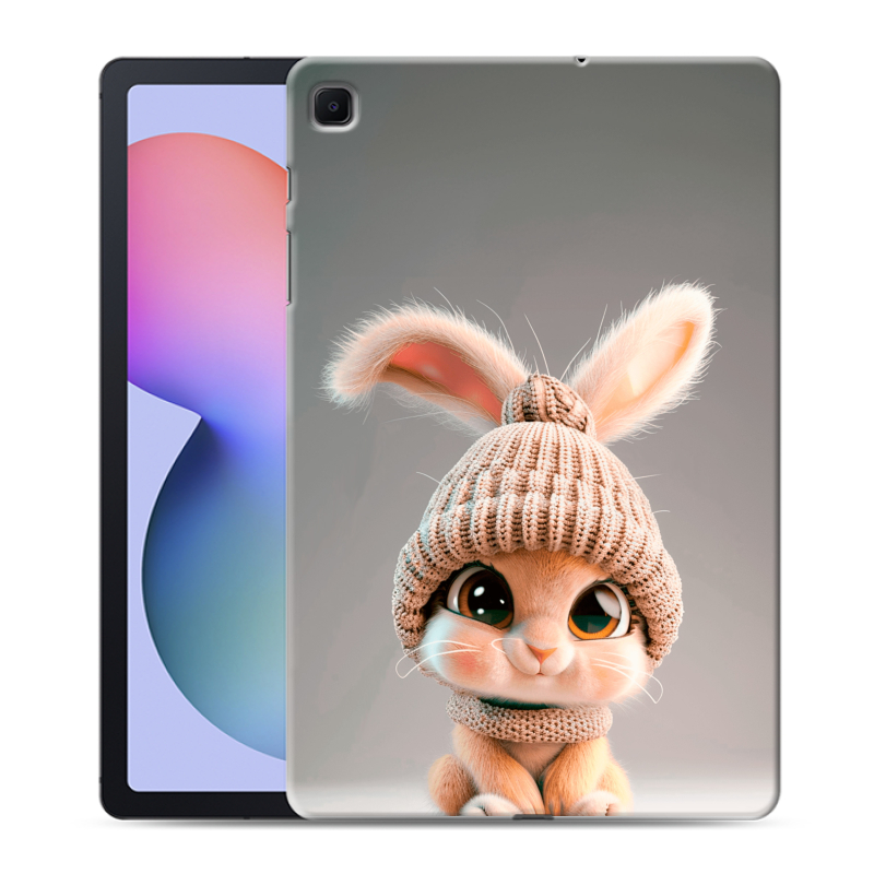 Силиконовый противоударный чехол на Samsung Galaxy Tab S6 Lite с принтом Кролик Силиконовый противоударный чехол на Samsung Galaxy Tab S6 Lite с принтом Кролик