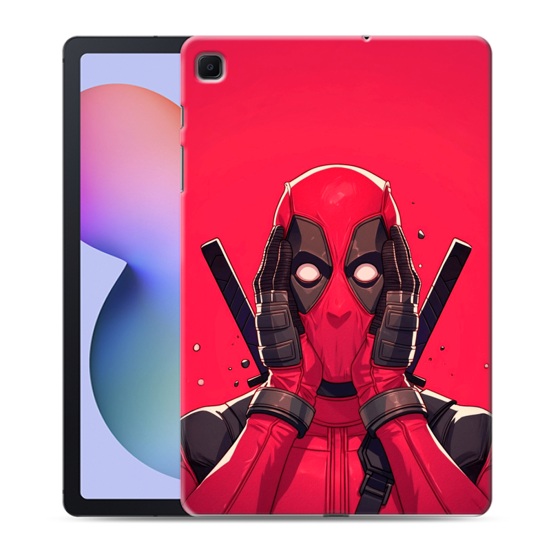 Силиконовый противоударный чехол на Samsung Galaxy Tab S6 Lite с принтом Дедпул Deadpool Силиконовый противоударный чехол на Samsung Galaxy Tab S6 Lite с принтом Дедпул Deadpool