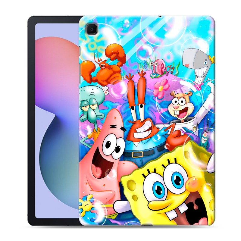 Силиконовый чехол на Samsung Galaxy Tab S6 Lite с принтом спанчбоб спанч боб Силиконовый чехол на Samsung Galaxy Tab S6 Lite с принтом спанчбоб спанч боб