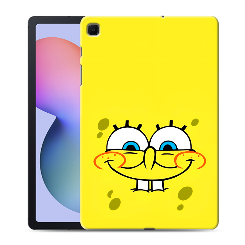 Силиконовый противоударный чехол на Samsung Galaxy Tab S6 Lite с принтом спанчбоб спанч боб Силиконовый противоударный чехол на Samsung Galaxy Tab S6 Lite с принтом спанчбоб спанч боб