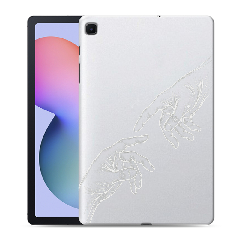 Силиконовый противоударный чехол на Samsung Galaxy Tab S6 Lite с принтом Сотворение мира Силиконовый противоударный чехол на Samsung Galaxy Tab S6 Lite с принтом Сотворение мира
