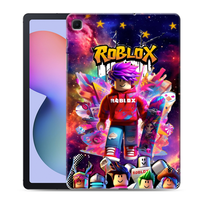 Силиконовый чехол на Samsung Galaxy Tab S6 Lite с принтом Roblox Роблокс Силиконовый чехол на Samsung Galaxy Tab S6 Lite с принтом Roblox Роблокс