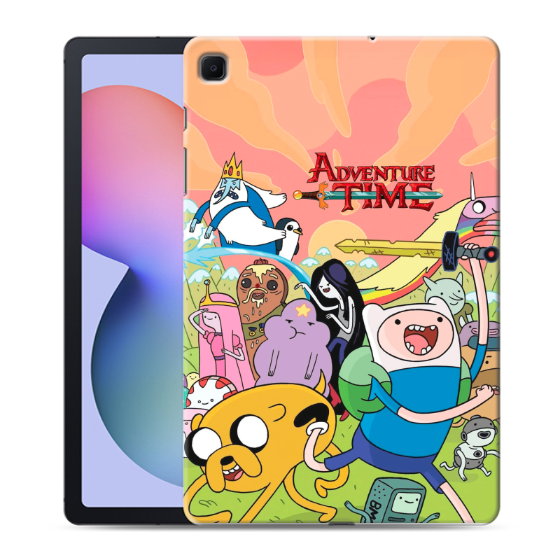 Силиконовый чехол на Samsung Galaxy Tab S6 Lite с принтом Adventure time Время приключений Силиконовый чехол на Samsung Galaxy Tab S6 Lite с принтом Adventure time Время приключений