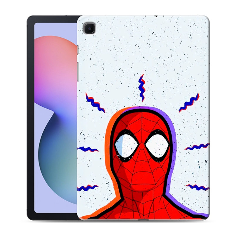 Силиконовый чехол на Samsung Galaxy Tab S6 Lite с принтом Spiderman Человек паук Силиконовый чехол на Samsung Galaxy Tab S6 Lite с принтом Spiderman Человек паук