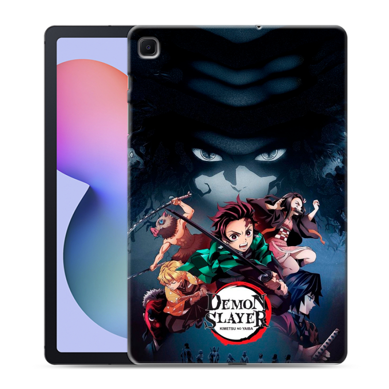 Силиконовый чехол на Samsung Galaxy Tab S6 Lite с принтом Demon Slayer Клинок рассекающий демонов Силиконовый чехол на Samsung Galaxy Tab S6 Lite с принтом Demon Slayer Клинок рассекающий демонов