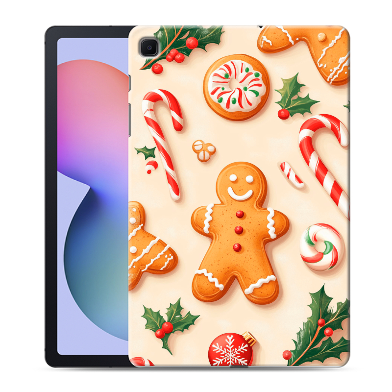 Силиконовый противоударный чехол на Samsung Galaxy Tab S6 Lite с принтом Новый год Силиконовый противоударный чехол на Samsung Galaxy Tab S6 Lite с принтом Новый год