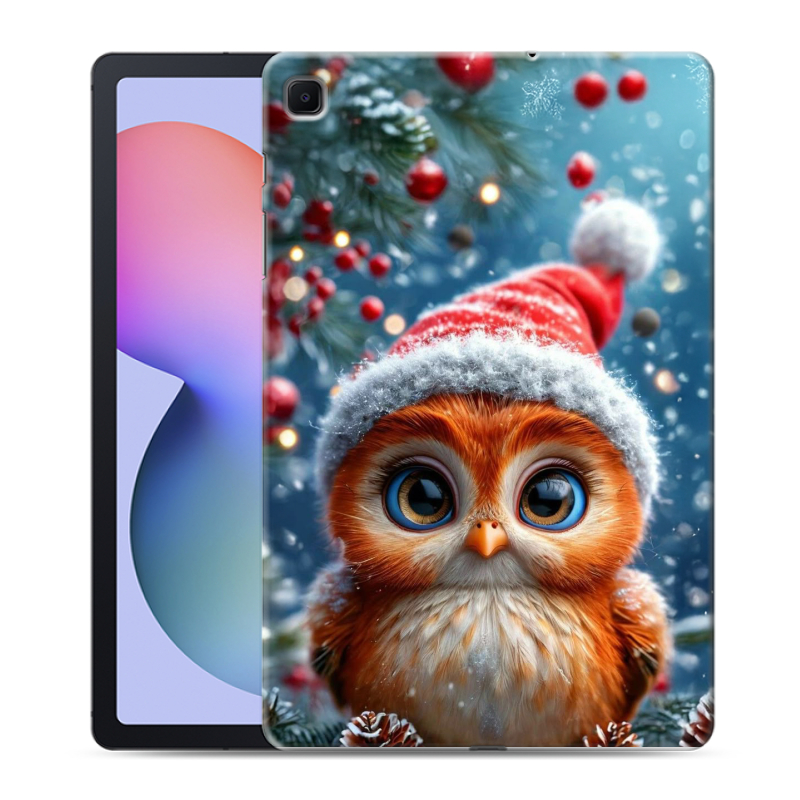 Силиконовый чехол на Samsung Galaxy Tab S6 Lite с принтом Новый год Силиконовый чехол на Samsung Galaxy Tab S6 Lite с принтом Новый год