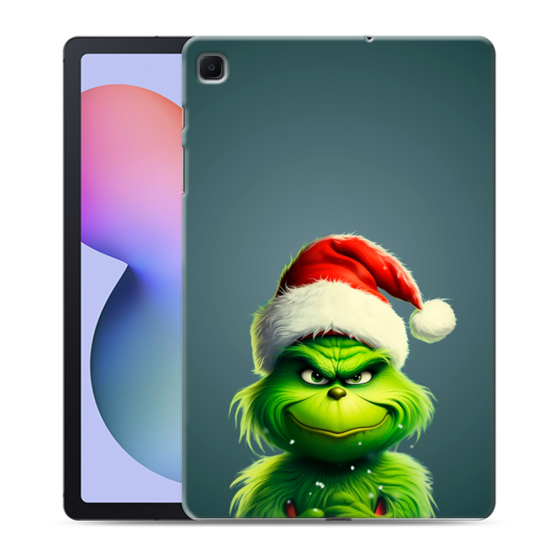 Силиконовый противоударный чехол на Samsung Galaxy Tab S6 Lite с принтом Новый год Силиконовый противоударный чехол на Samsung Galaxy Tab S6 Lite с принтом Новый год