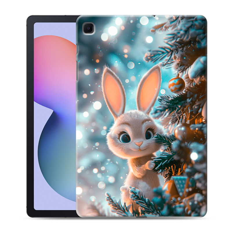Силиконовый чехол на Samsung Galaxy Tab S6 Lite с принтом Новый год Силиконовый чехол на Samsung Galaxy Tab S6 Lite с принтом Новый год