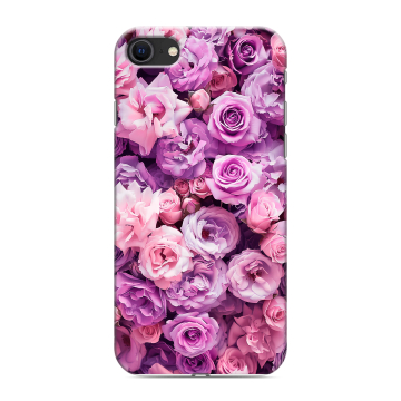Силиконовый чехол на Iphone SE (2020) с принтом лавандовые розы