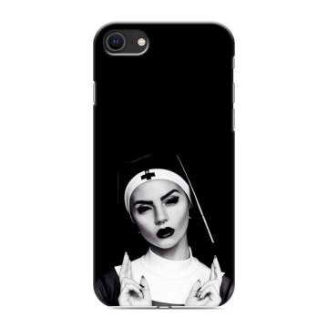Силиконовый чехол на Iphone SE (2020) с принтом монашка