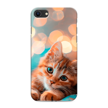 Силиконовый чехол на Iphone SE (2020) с принтом котик