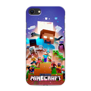 Силиконовый чехол на Iphone SE (2020) с принтом Майнкрафт Minecraft Силиконовый чехол на Iphone SE (2020) с принтом Майнкрафт Minecraft