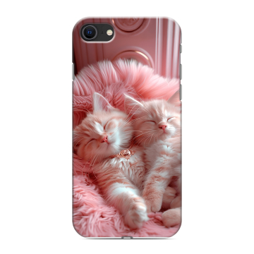 Силиконовый чехол на Iphone SE (2020) с принтом котята котики Силиконовый чехол на Iphone SE (2020) с принтом котята котики
