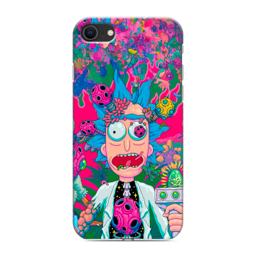 Силиконовый чехол на Iphone SE (2020) с принтом Рик и Морти Rick Morty